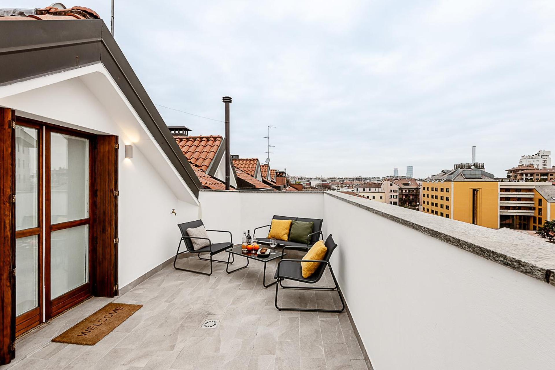 Stayeasy Argelati40 - Penthouse With 2 Bedrooms, 2 Bathrooms And Terrace - Navigli Milano Esterno foto